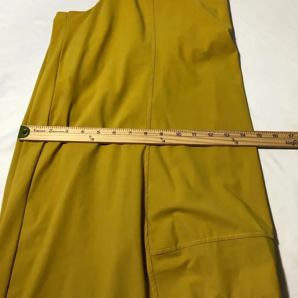 Alembika Tibeka lantern pants mustard yellow barrel elastic waist womens 8-10 - Picture 13 of 14